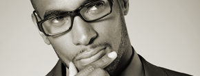 A styled men's haircut